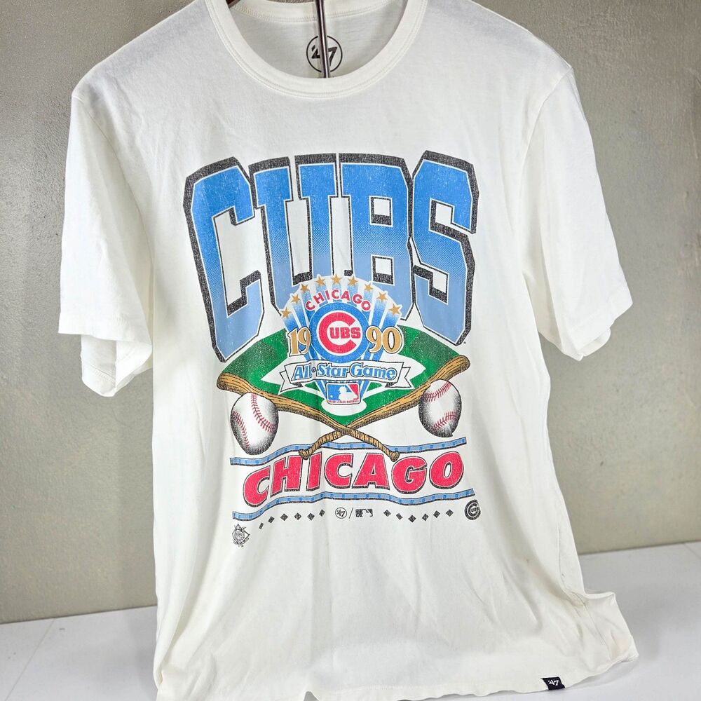 ’47 Brand Chicago Cubs 1990 All-Star Game Graphic T-Shirt Men’s Medium White